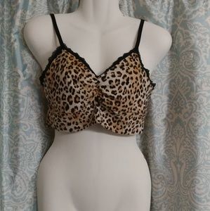 Leopard print crop top
